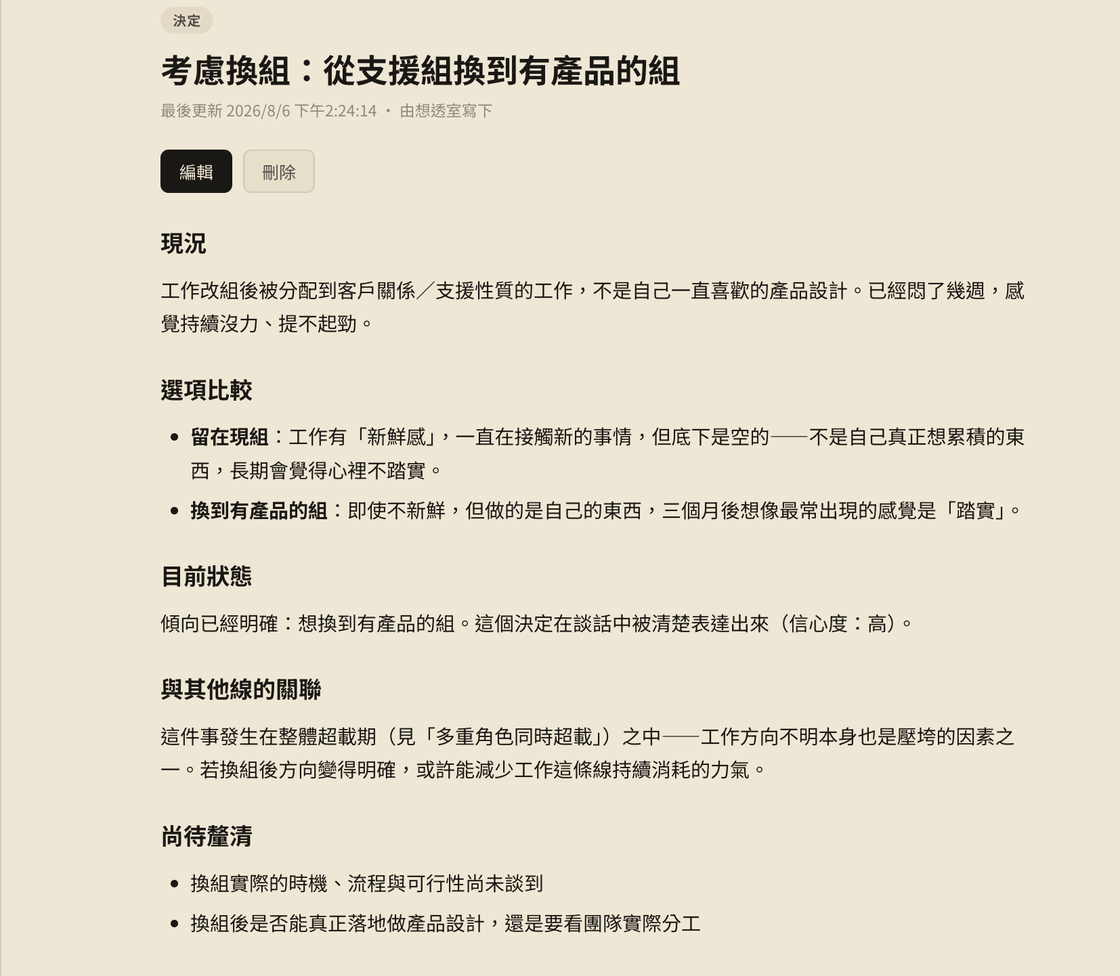 想透室筆記示範